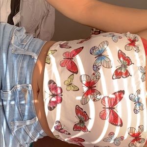 Butterfly Tube top